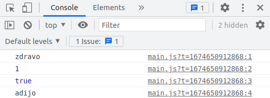 console log izpisi